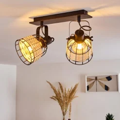 Plafonnier Recinto Noir, 2 lumières