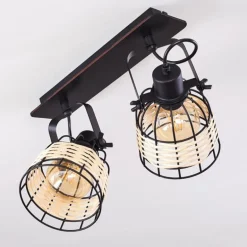 Plafonnier Recinto Noir, 2 lumières