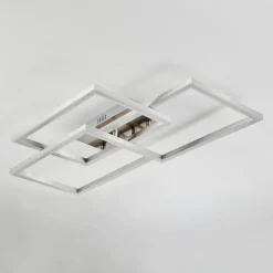 Plafonnier Relous LED Acier inoxydable, 3 lumières, Télécommandes, Changeur de couleurs