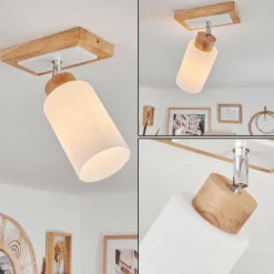 Plafonnier Represita Écru, Blanc, 1 lumière