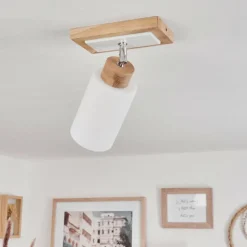 Plafonnier Represita Écru, Blanc, 1 lumière