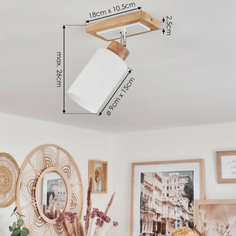 Plafonnier Represita Écru, Blanc, 1 lumière