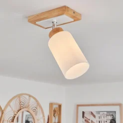 Plafonnier Represita Écru, Blanc, 1 lumière