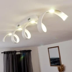 Plafonnier Rezat LED Blanc, 1 lumière
