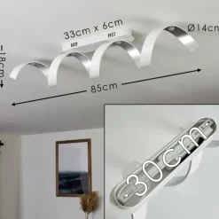 Plafonnier Rezat LED Blanc, 1 lumière