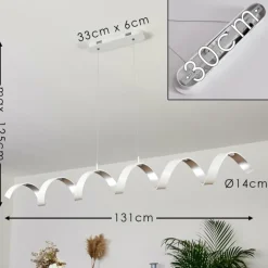 Plafonnier Rezat LED Blanc, 1 lumière