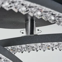 Plafonnier Rheinfelden LED Noir, 1 lumière