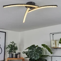 Plafonnier Rheinfelden LED Noir, 1 lumière