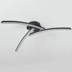 Plafonnier Rheinfelden LED Noir, 1 lumière