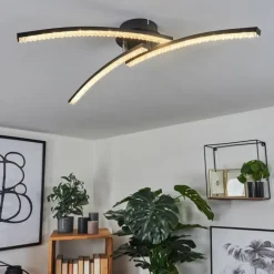 Plafonnier Rheinfelden LED Noir, 1 lumière