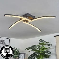 Plafonnier Rheinfelden LED Noir, 1 lumière