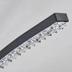 Plafonnier Rheinfelden LED Noir, 1 lumière