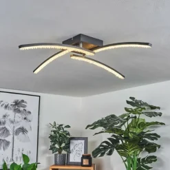 Plafonnier Rheinfelden LED Noir, 1 lumière