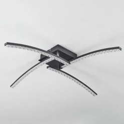 Plafonnier Rheinfelden LED Noir, 1 lumière