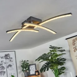 Plafonnier Rheinfelden LED Noir, 1 lumière