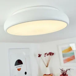 Plafonnier Rhone LED Blanc, 1 lumière, Changeur de couleurs