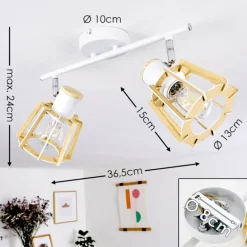 Plafonnier Rieti Blanc, 2 lumières