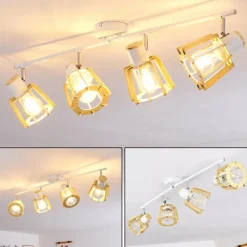 Plafonnier Rieti Blanc, 4 lumières