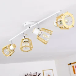 Plafonnier Rieti Blanc, 4 lumières