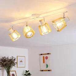 Plafonnier Rieti Blanc, 4 lumières