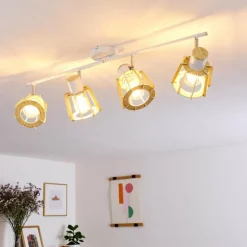 Plafonnier Rieti Blanc, 4 lumières