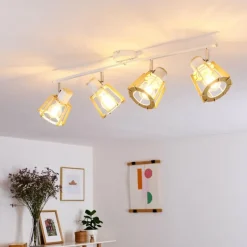 Plafonnier Rieti Blanc, 4 lumières