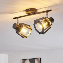 Plafonnier Rieti Noir, 2 lumières