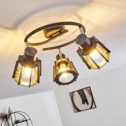 Plafonnier Rieti Noir, 3 lumières