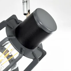 Plafonnier Rieti Noir, 3 lumières