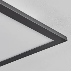 Plafonnier Ringuelet LED Noir, Blanc, 1 lumière, Télécommandes