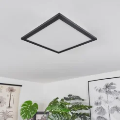 Plafonnier Ringuelet LED Noir, Blanc, 1 lumière, Télécommandes