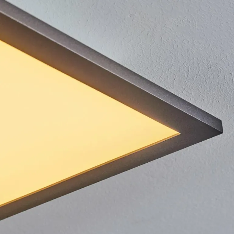 Plafonnier Ringuelet LED Noir, Blanc, 1 lumière, Télécommandes