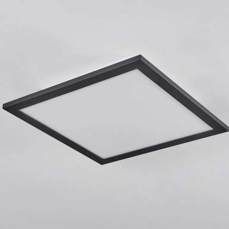 Plafonnier Ringuelet LED Noir, Blanc, 1 lumière, Télécommandes