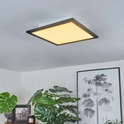 Plafonnier Ringuelet LED Noir, Blanc, 1 lumière, Télécommandes