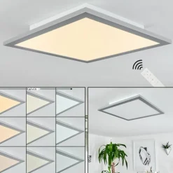 Plafonnier Ringuelet LED Blanc, 1 lumière, Télécommandes