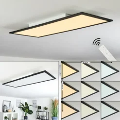 Plafonnier Ringuelet LED Blanc, 1 lumière, Télécommandes