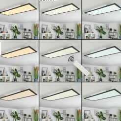 Plafonnier Ringuelet LED Blanc, 1 lumière, Télécommandes