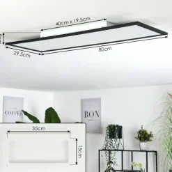 Plafonnier Ringuelet LED Blanc, 1 lumière, Télécommandes