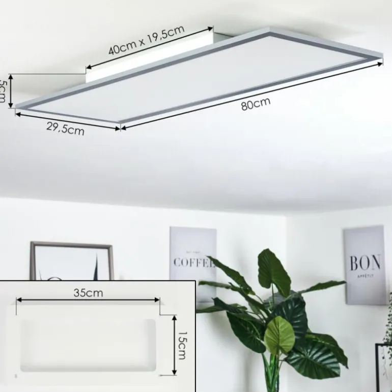 Plafonnier Ringuelet LED Blanc, 1 lumière, Télécommandes