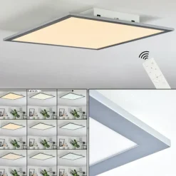 Plafonnier Ringuelet LED Blanc, 1 lumière, Télécommandes