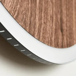 Plafonnier Rocha LED Brun, Couleur bois, Noir, 1 lumière