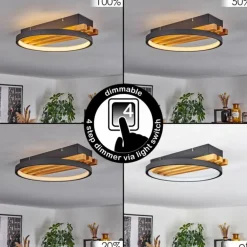 Plafonnier Rodekro LED Écru, Noir, 1 lumière