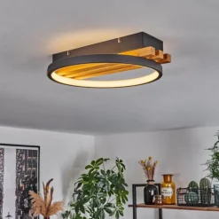 Plafonnier Rodekro LED Écru, Noir, 1 lumière