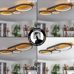 Plafonnier Rodekro LED Écru, Noir, 1 lumière