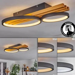 Plafonnier Rodekro LED Écru, Noir, 1 lumière