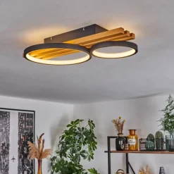 Plafonnier Rodekro LED Écru, Noir, 1 lumière