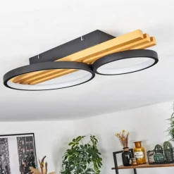 Plafonnier Rodekro LED Écru, Noir, 1 lumière