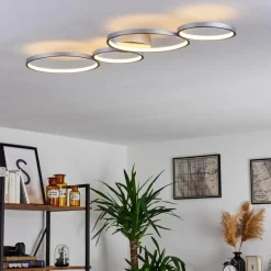 Plafonnier Rodekro LED Nickel mat, 4 lumières