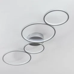 Plafonnier Rodekro LED Nickel mat, 4 lumières