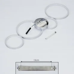 Plafonnier Rodekro LED Nickel mat, 1 lumière